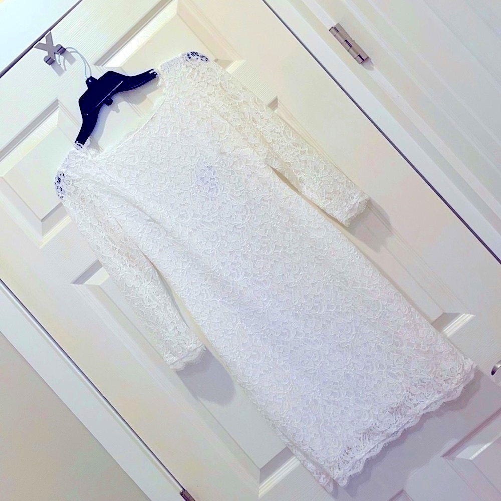 Adrianna Papell White Cocktail Dress